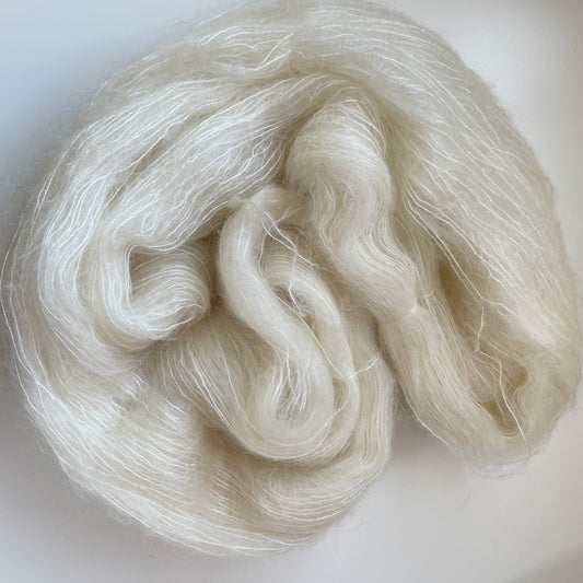 Tynn mohair silke - 75% mohair/25% silke, 420 m